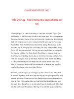 DANH NHÂN TRIẾT HỌC - Trần Quý Cáp - Nhà tư tưởng theo khuynh hướng duy tân potx