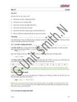 Các chuỗi trong C ppt