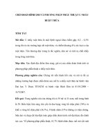 CHẨN ĐOÁN HÌNH ẢNH VÀ PHƯƠNG PHÁP PHẪU THUẬT U NHẦY RUỘT THỪA pot