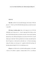 CÁC TÁC NHÂN THƯỜNG GÂY VIÊM ÂM ĐẠO Ở PHỤ NỮ pptx