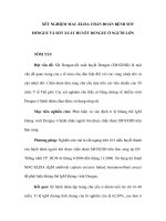 XÉT NGHIỆM MAC-ELISA CHẨN ĐOÁN BỆNH SỐT DENGUE VÀ SỐT XUẤT HUYẾT DENGUE Ở NGƯỜI LỚN pot