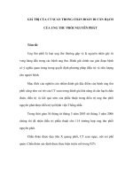 GIÁ TRỊ CỦA CT SCAN TRONG CHẨN ĐOÁN DI CĂN HẠCH CỦA UNG THƯ PHỔI NGUYÊN PHÁT ppt