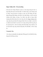 Magic Utilities 2011 - Tối ưu hệ thống docx