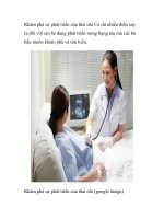 Khám phá sự phát triển của thai nhi doc