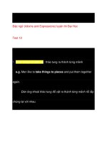 Đặc ngữ (Idioms and Expressions) ppt