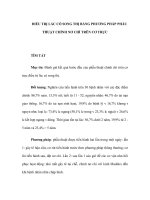 ĐIỀU TRỊ LÁC CÓ SONG THỊ BẰNG PHƯƠNG PHÁP PHẪU THUẬT CHỈNH NƠ CHỈ TRÊN CƠ TRỰC pps