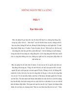 NHỮNG NGƯỜI TRẺ LẠ LÙNG - Phần V : Bạn thân mến pdf