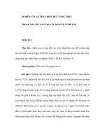 NGHIÊN CỨU SỰ THAY ĐỔI CHỨC NĂNG THẬNTRONG SỐC SỐT XUẤT HUYẾT DENGUE Ở TRẺ EM pdf