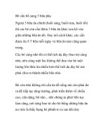 Bé cần bổ sung 3 bữa phụ pot