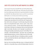 BÀN VỀ CÁCH XƯNG HÔ TRONG GIA ĐÌNH pps