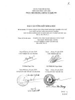 Báo cáo khoa học : Chế tạo thiết bị phát hiện nhanh sự o nhiễm môi trường không khí và nước bởi các vi sinh vật độc hại part 1 pot