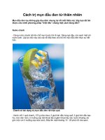 Cách trị mụn đầu đen từ thiên nhiên pptx