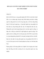 RỐI LOẠN CƠ XƯƠNG NGHỀ NGHIỆP Ở CÔNG NHÂN NGÀNH MAY CÔNG NGHIỆP ppsx