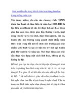 Một số điểm cần lưu ý khi tổ chức hoạt động âm nhạc trong trường mầm non doc