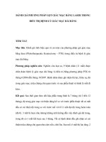 ĐÁNH GIÁ PHƯƠNG PHÁP GỌT GIÁC MẠC BẰNG LASER TRONG ĐIỀU TRỊ BỆNH LÝ GIÁC MẠC DẢI BĂNG ppsx