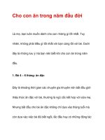 Cho con ăn trong năm đầu đời doc