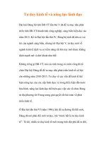 Tư duy kinh tế và năng lực lãnh đạo doc