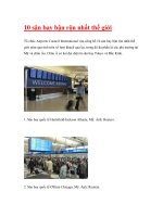 10 sân bay bận rộn nhất thế giới doc