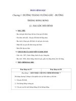 giáo án toán học: hình học 7 tiết 1+2 potx