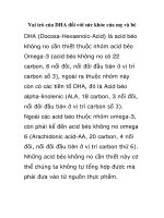 Vai trò của DHA đối với sức khỏe của mẹ và bé doc