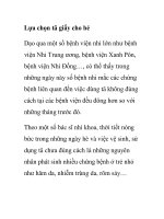 Lựa chọn tã giấy cho bé ppt