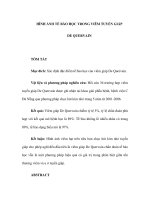 HÌNH ẢNH TẾ BÀO HỌC TRONG VIÊM TUYẾN GIÁP DE QUERVAIN TÓM TẮT Mục đích: Xác pps