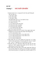 Bài tập môm xác suất thống kê - Chương 1 doc