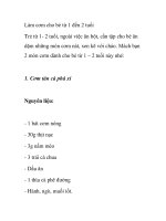 Làm cơm cho bé từ 1 đến 2 tuổi pdf