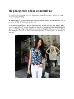 Hè phong cách với áo sơ mi thắt nơ pptx