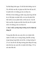 Sự thật đáng kinh ngạc về chế độ dinh dưỡng của trẻ docx