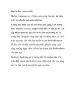 Dạy bé học toán mọi lúc pdf
