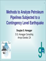 Methods to Analyze Petroleum Pipelines Subjected to a Contingency Level Earthquake pptx