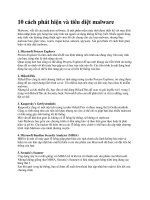 10 cách phát hiện và tiêu diệt malware pptx