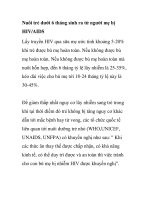 Nuôi trẻ dưới 6 tháng sinh ra từ người mẹ bị HIV/AIDS pdf