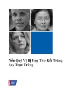 Những điều cần biết về ung thư trực tràng và kết tràng docx