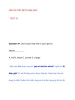 GIẢI CHI TIẾT ĐỀ THI ĐẠI HỌC TEST 10 ppsx