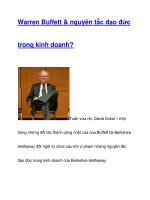 Warren Buffett & nguyên tắc đạo đức trong kinh doanh? doc