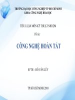 CÔNG NGHỆ HOÀN TẤT doc