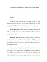 TẠO KHÁNG THỂ ĐA DÒNG VÀ XÂY DỰNG QUI TRÌNH ELISA pdf