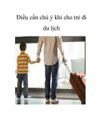 Điều cần chú ý khi cho trẻ đi du lịch doc