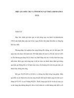 HIỆU QUẢ ĐIỀU TRỊ VÀ TÍNH DUNG NẠP TRICLABENDAZOLE (TCZ) pot