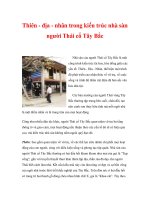 Thiên - địa - nhân trong kiến trúc nhà sàn người Thái cổ Tây Bắc pps