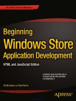beginning windows store application development
