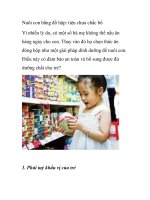Nuôi con bằng đồ hộp: tiện chưa chắc bổ docx