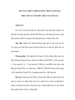 ĐÁP ỨNG VIRÚT Ở BỆNH NHÂN VIÊM GAN B MẠN ĐIỀU TRỊ VẮC XIN HBV CHỨA S/PreS1/PreS2 potx