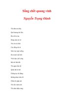 Sống chết quang vinh - Nguyễn Trọng Oánh doc