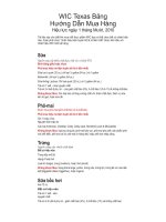 WIC Texas Bảng Hướng Dẫn Mua Hàng potx