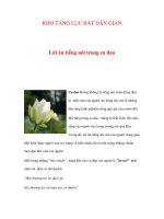 KHO TÀNG LỤC BÁT DÂN GIAN - Lời ăn tiếng nói trong ca dao pps