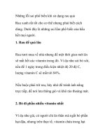 Những lỗi sai phổ biến khi sử dụng rau quả ppt