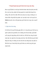 7 bí quyết giúp bạn quyết đoán hơn trong cuộc sống Đưa ra quyết định là cả pot